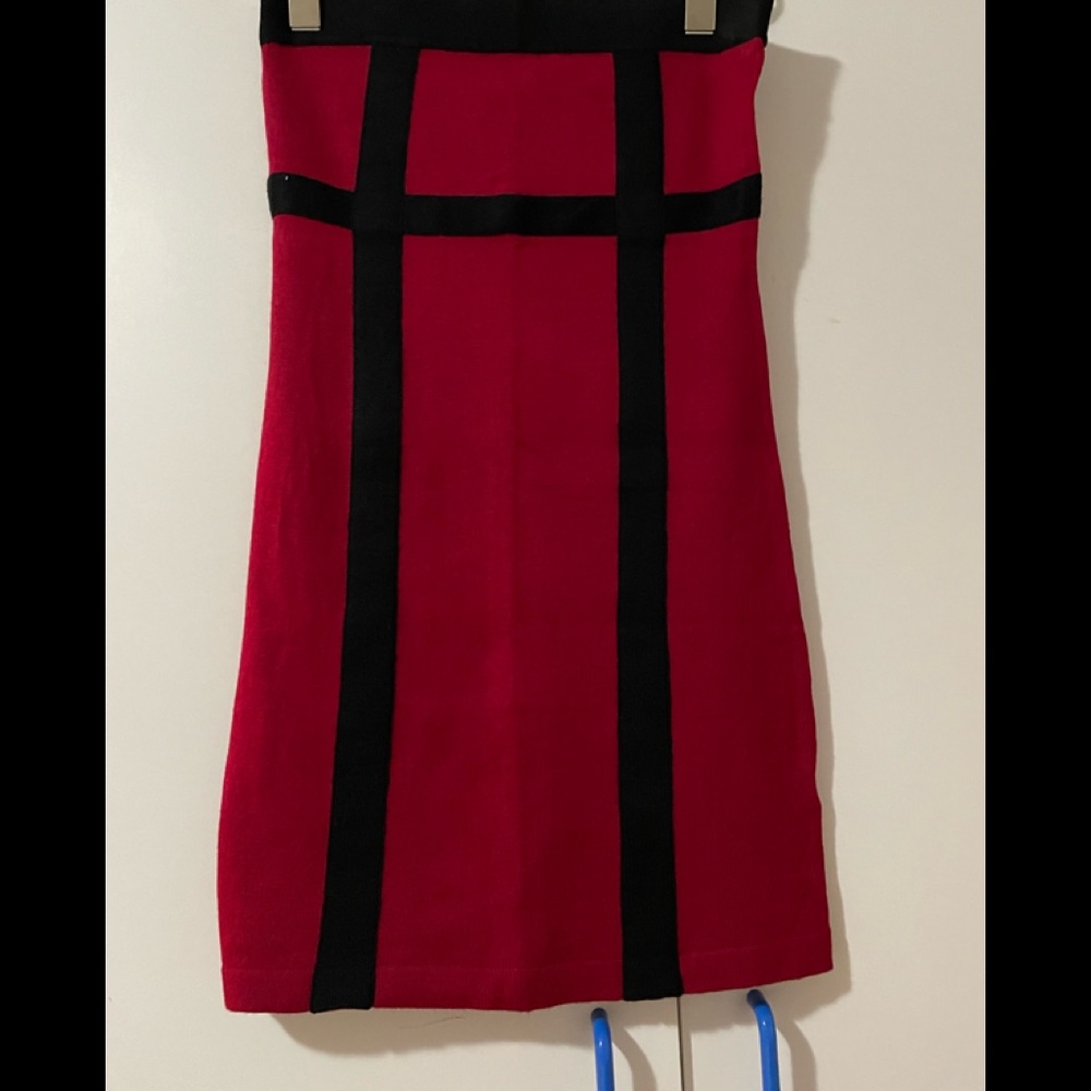 Red Strapless Dress